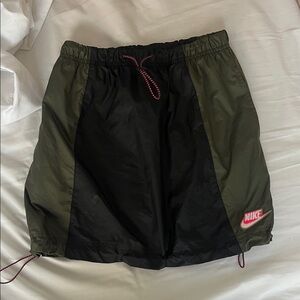 Nike womens Black and Olive Athletic Skirt